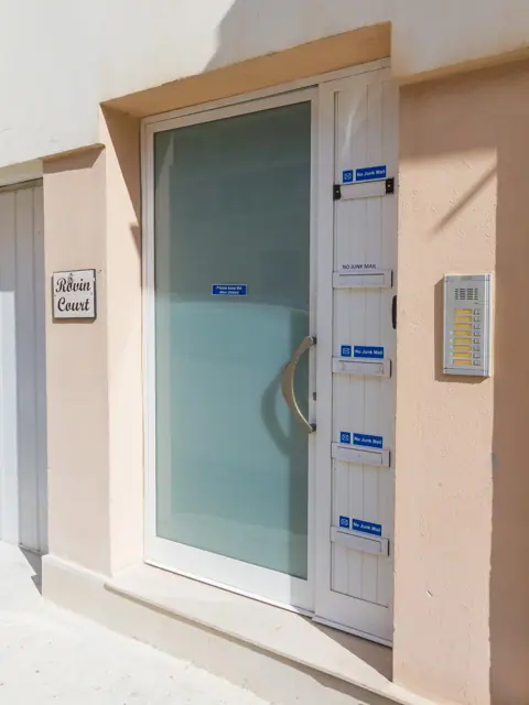Building entrance door